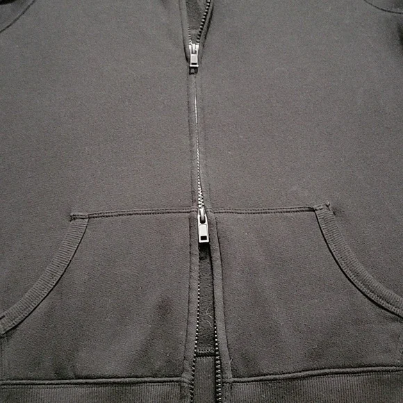 Victoria Secret Sport Black Zip-Up Hoodie Size XS/S - Picture 4 of 6